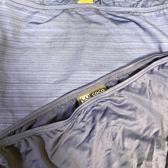 NEW 2pc Mossimo Navy Tankini Top M; Coco Reef Bikini L Swimwear #050 - Picture 3 of 3